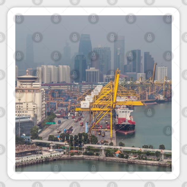 Port of Singapore Sticker by fotoWerner